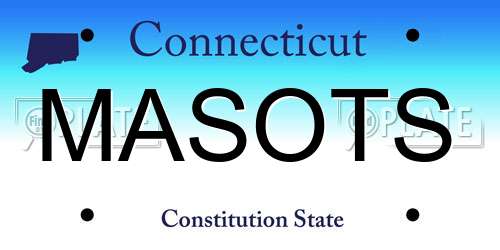 MASOTS Connecticut License Plate