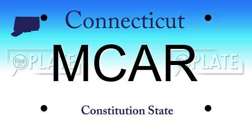 MCAR Connecticut License Plate