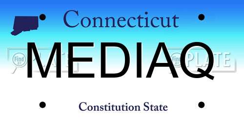MEDIAQ Connecticut License Plate