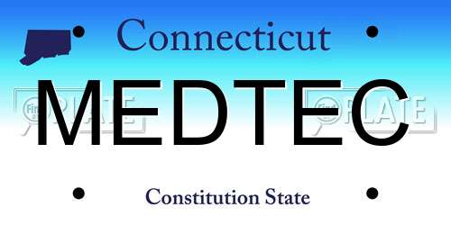 MEDTEC Connecticut License Plate
