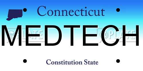 MEDTECH Connecticut License Plate