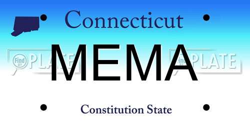 MEMA Connecticut License Plate