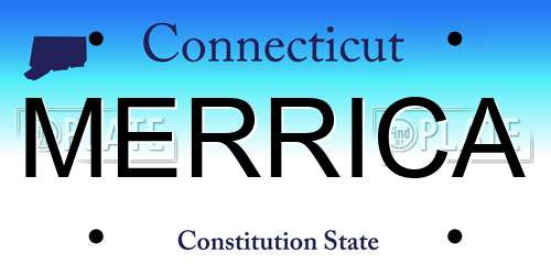 MERRICA Connecticut License Plate