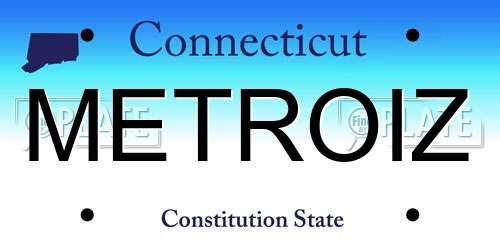 METROIZ Connecticut License Plate