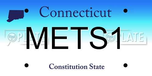 METS1 Connecticut License Plate