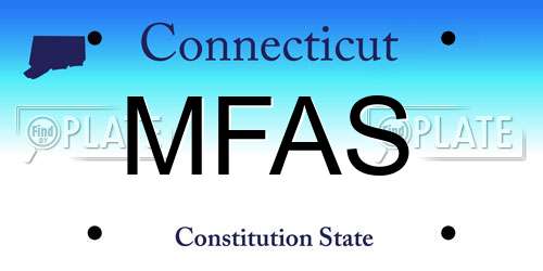 MFAS Connecticut License Plate
