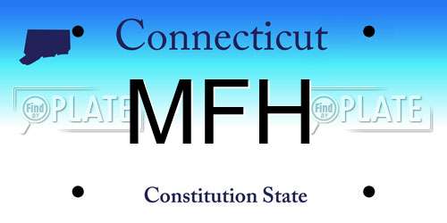 MFH Connecticut License Plate