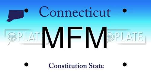 MFM Connecticut License Plate
