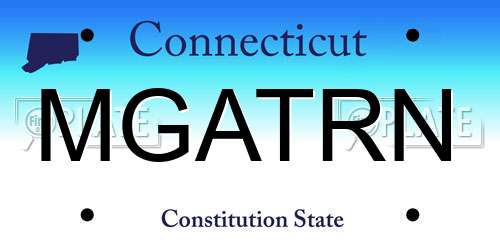 MGATRN Connecticut License Plate