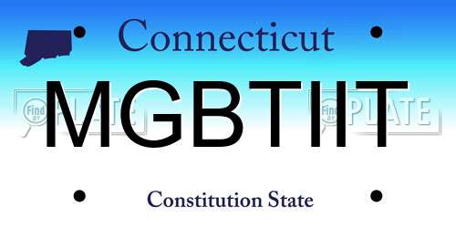 MGBTIIT Connecticut License Plate