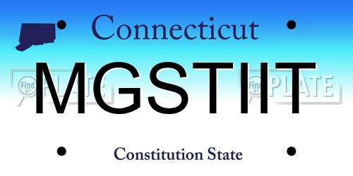 MGSTIIT Connecticut License Plate