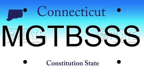 MGTBSSS Connecticut License Plate