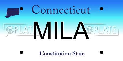 MILA Connecticut License Plate