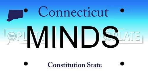 MINDS Connecticut License Plate