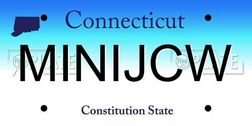 MINIJCW Connecticut License Plate