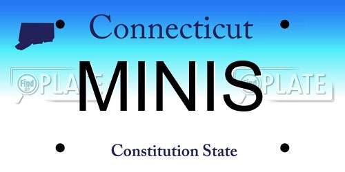MINIS Connecticut License Plate