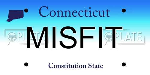 MISFIT Connecticut License Plate