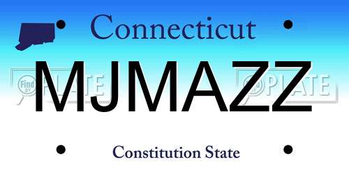 MJMAZZ Connecticut License Plate