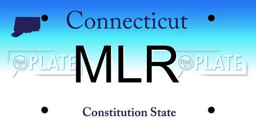 MLR Connecticut License Plate