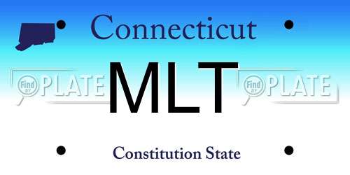 MLT Connecticut License Plate