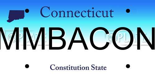 MMBACON Connecticut License Plate