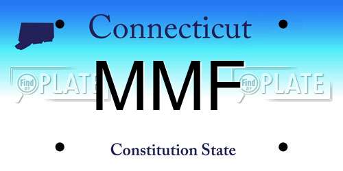MMF Connecticut License Plate