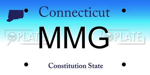 MMG Connecticut License Plate