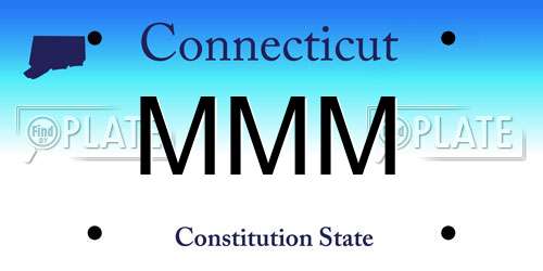MMM Connecticut License Plate