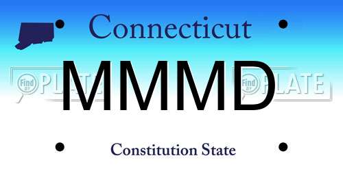 MMMD Connecticut License Plate