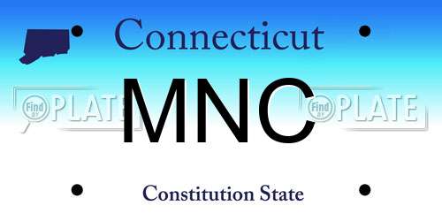 MNC Connecticut License Plate