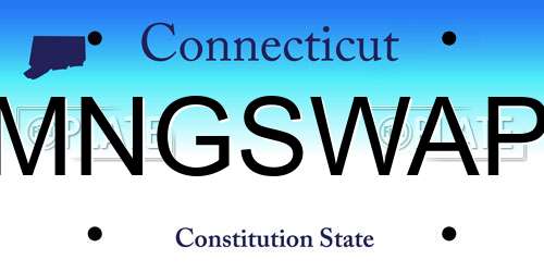 MNGSWAP Connecticut License Plate