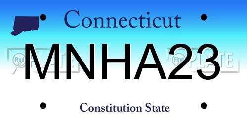 MNHA23 Connecticut License Plate