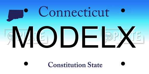MODELX Connecticut License Plate