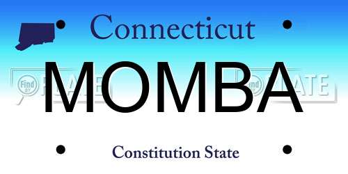 MOMBA Connecticut License Plate