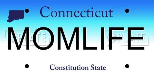 MOMLIFE Connecticut License Plate
