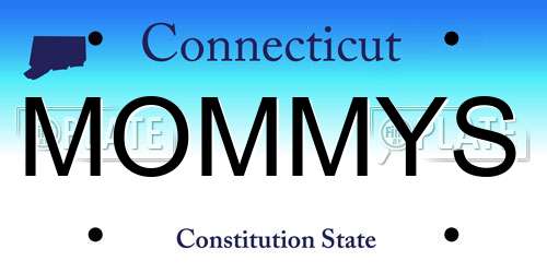 MOMMYS Connecticut License Plate
