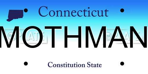 MOTHMAN Connecticut License Plate