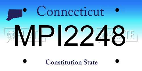 MPI2248 Connecticut License Plate
