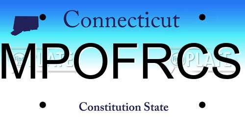 MPOFRCS Connecticut License Plate