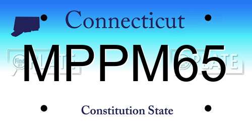 MPPM65 Connecticut License Plate
