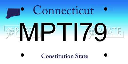 MPTI79 Connecticut License Plate