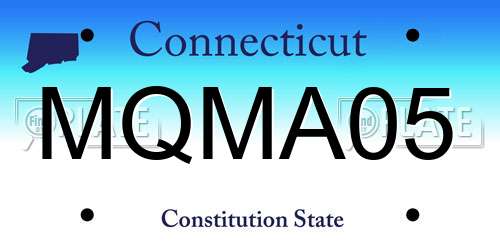 MQMA05 Connecticut License Plate