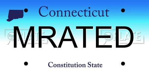 MRATED Connecticut License Plate