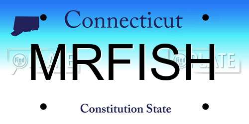 MRFISH Connecticut License Plate
