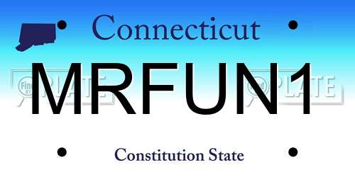 MRFUN1 Connecticut License Plate