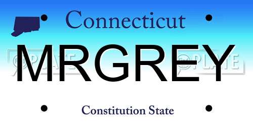 MRGREY Connecticut License Plate
