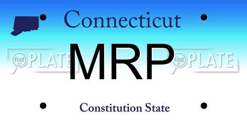MRP Connecticut License Plate