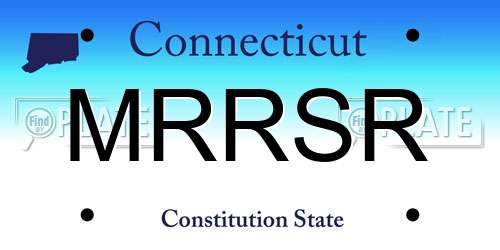 MRRSR Connecticut License Plate
