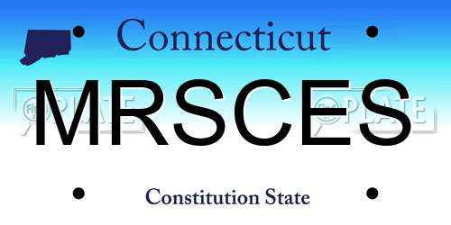 MRSCES Connecticut License Plate