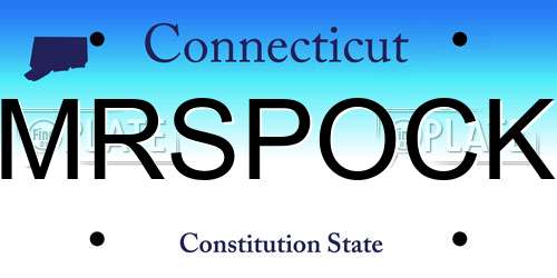 MRSPOCK Connecticut License Plate
